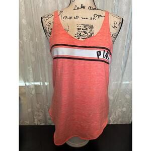 Victoria's Secret PINK Coral Racerback Tank Top - Size M